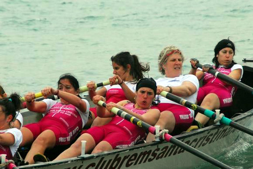 Una de les tripulacions participants en la prova del diumenge passat.