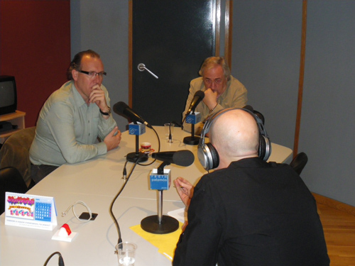 Alfons Bartolomé i Antoni Bachiller, entrevistats ahir a Ràdio Palamós.