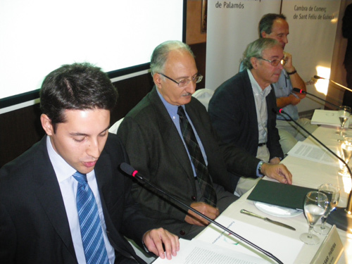 Imatge d'un dels fòrums de debat que organitza la Cambra de Comerç de Palamós.