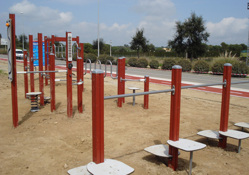 El Parc Urbà de Salut del vial del Port.