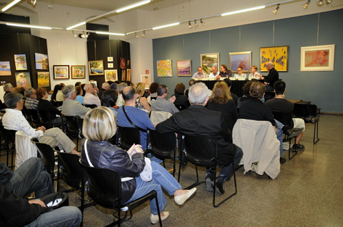 Aspecte de la sala on es va fer el debat. (Fotografia cedida per Josep Lois).