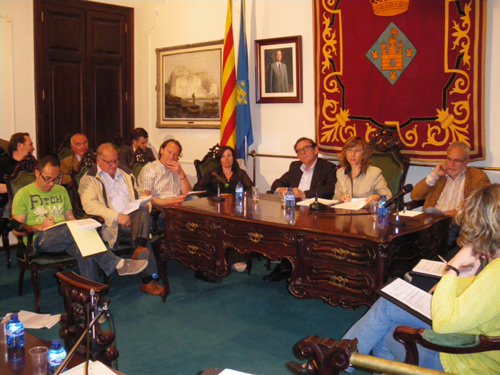 El Ple de l'Ajuntament de Palamós, reunit ahir.