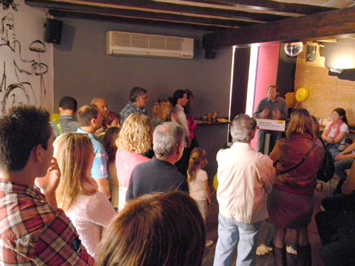 Acte de presentació de l'espot de campanya d'ERC a Palamós.