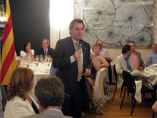 Artur Mas, avui en l'acte de suport a Kelo Martí.