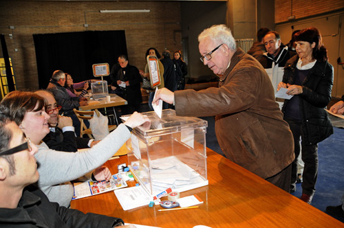 Imatge d'arxiu d'unes eleccions a Palamós.