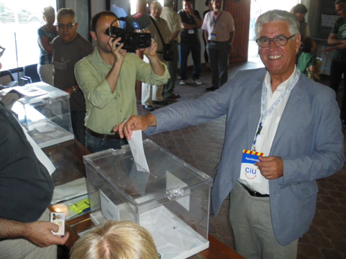 Kelo Martí ha votat al Club Nàutic.