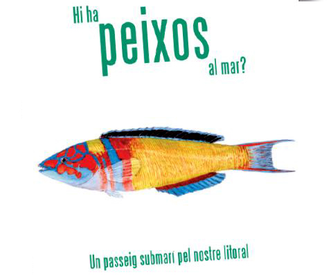 Portada del nou llibre de Lluís Mercader, on recull més de 140 peixos de la mediterrània.