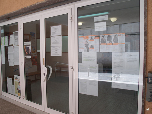 Accés a l'Aula d'Aprenentatge de Palamós.