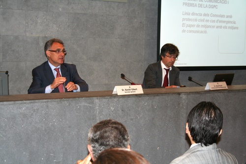 Un moment de la presentació que s'ha fet avui als representants consulars.