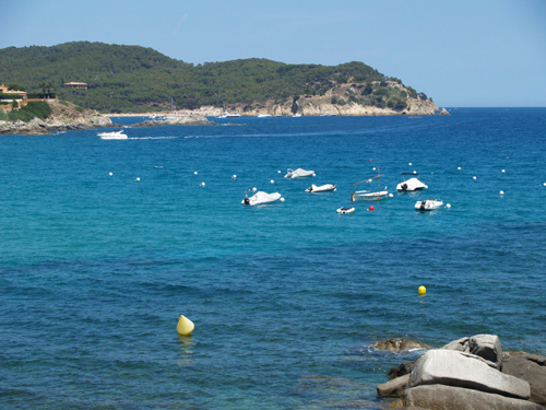 La cala S'Alguer, al litoral de Palamós.