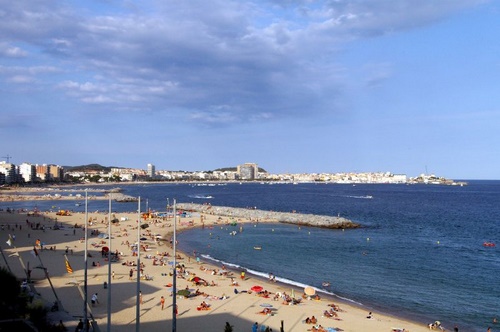 La platja de Sant Antoni de Calonge.