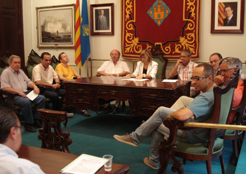 Un moment de la sessió constitutiva de la Mancomunitat, que s'ha fet avui.