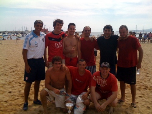 Participants del Campionat de Futbol Platja de Palamós, en una imatge de l'any passat.