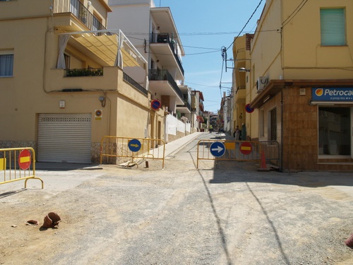 Obres del projecte 'Palamós millora', en una imatge recent.
