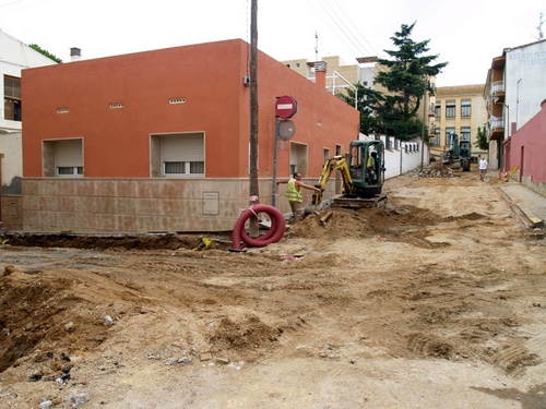 Aquestes últimes setmanes s'ha alentit el ritme dels treballs de reurbanitació del 'Palamós millora'.
