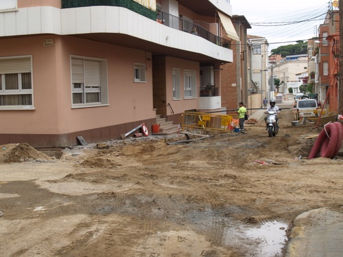 Obres del projecte 'Palamós millora'.