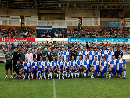 La plantilla del Centre d'Esports Sabadell.