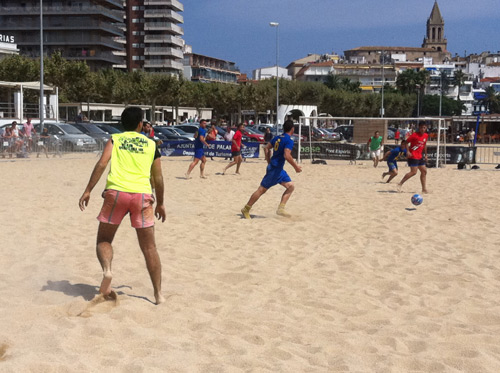 El Campionat de Futbol Platja que es va jugar aquest cap de setmana a la platja Gran.