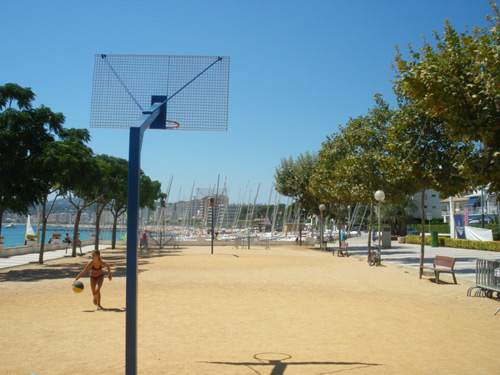 L'escenari del torneig 3x3, avui.