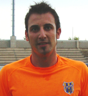 Mario Márquez reforça la porteria del Palamós CF. (Foto: Sergi Cortés).