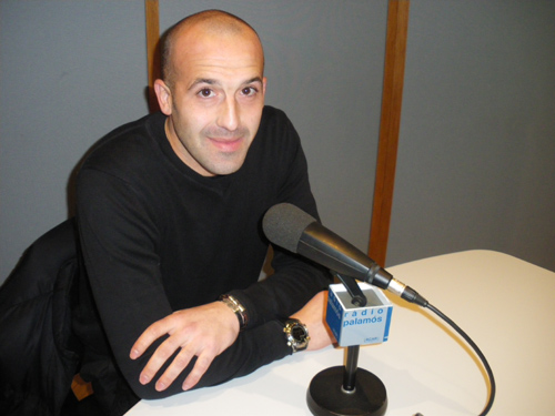 Joan Bayona, veterania sota els pals del Palamós CF.