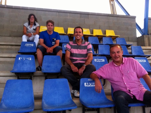 D'abaix a dalt, Pere Subirana, Ramon Ribas, Óscar Fraile i Laura Avilés.
