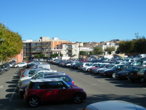 L'actual aparcament de l'Arbreda, en una imatge d'arxiu.