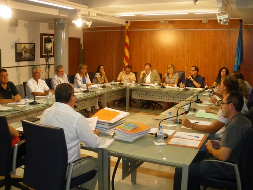 El Ple de l'Ajuntament de Palamós, reunit ahir.