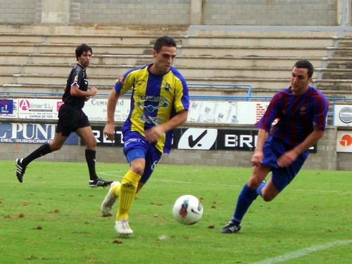 Un moment del Palamós-Guíxols del passat 11 de setembre. (Foto: Sergi Cortés).