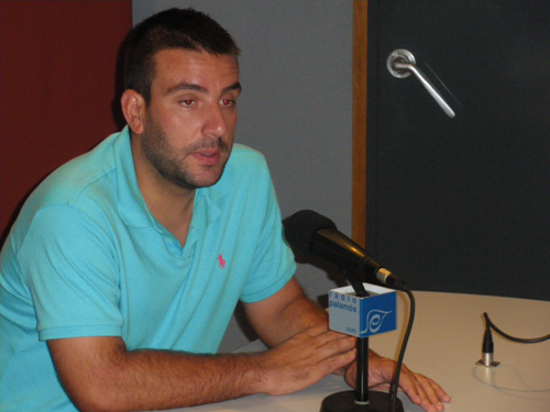 El tècnic del Palamós CF, Bertu Fernández.