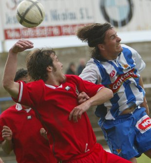 Una imatge de l'últim Palamós-Figueres de lliga, l'any 2003.