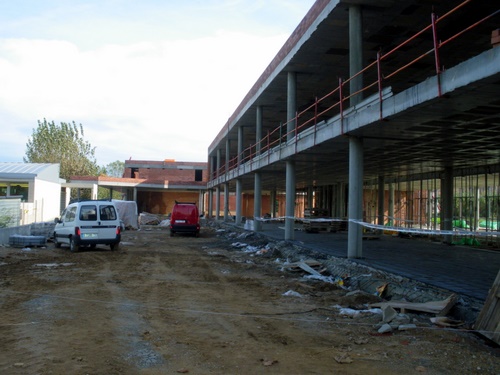 Obres de la nova escola Vila-romà de Palamós.