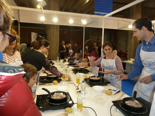 Imatge d'un dels tallers de l'Espai del Peix a la popular fira gastronòmica.