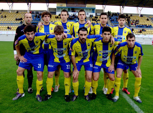 Alineació del Palamós en el partit disputat amb el San Cristóbal. Foto: Sergi Cortés.