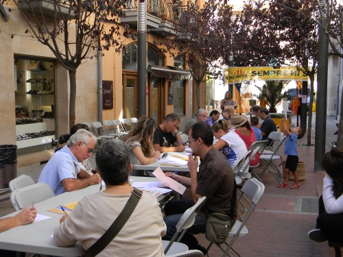 El dictat que va organitzar ERC per defensar el català a les escoles va ser tot un èxit de participació.