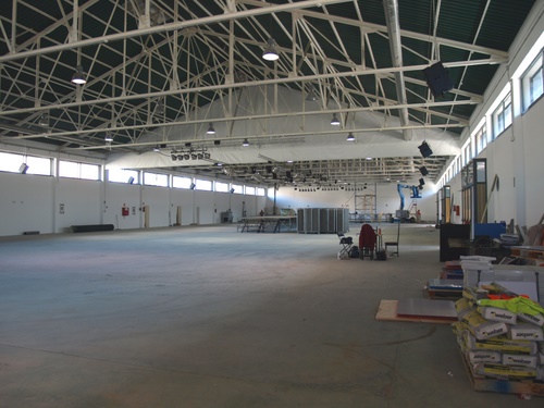Aspecte de l'interior de la Nau dels 50 metres.