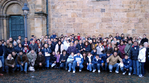 Imatge de la darrera estada de la delegació de Palamós a Rheda, l'any 2007.