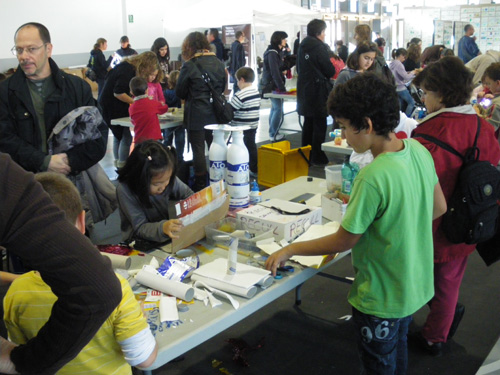 Activitat a la Festa del Reciclatge, el passat dilluns.