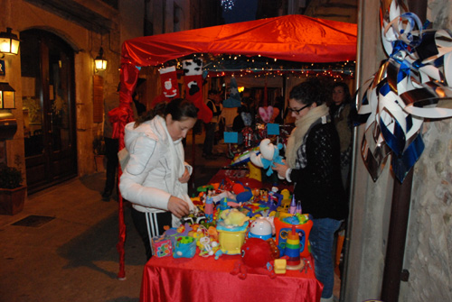 Parades nadalenques al centre històric de Calonge.