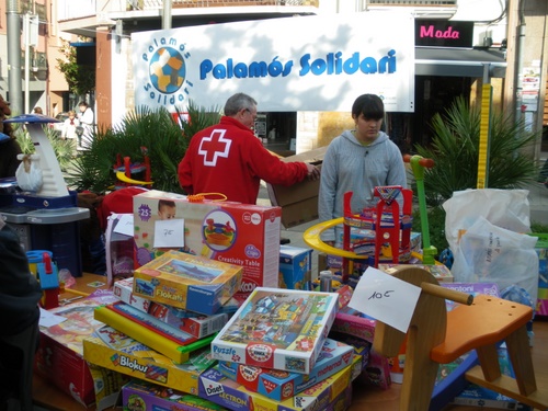 El Mercat de la Joguina, el passat dissabte a la plaça dels Arbres.