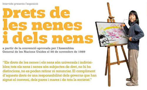 L'exposició mostra els drets dels infants d'una manera didàctica.