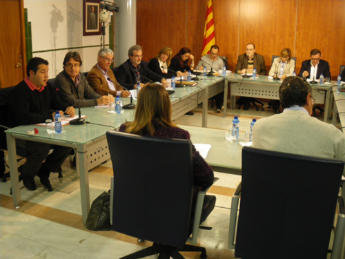 El Ple de l'Ajuntament de Palamós.