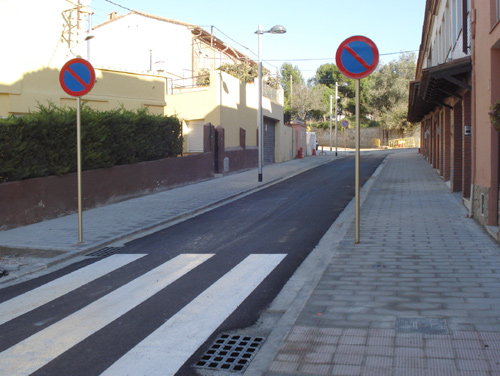 El carrer de Roqueta amb les obres ja acabades.