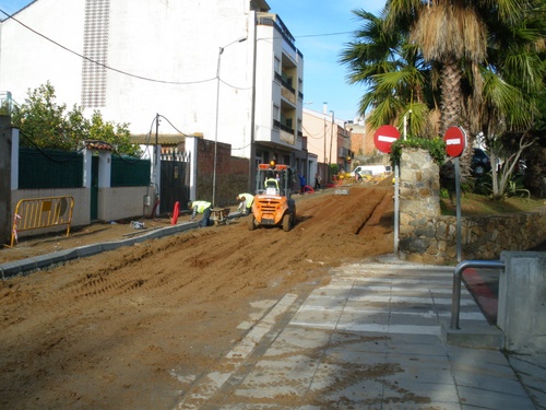 Obres al carrer del Doctor Flèming.