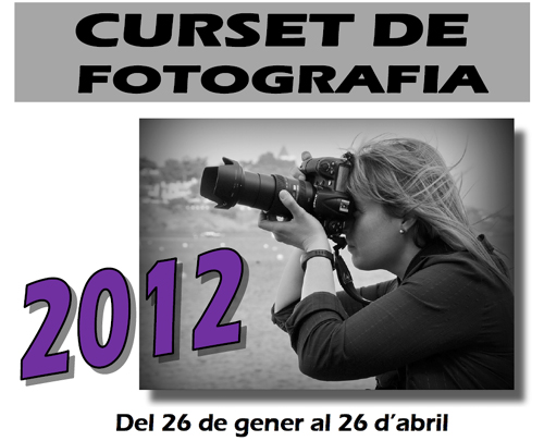 Cartell del curset de fotografia del Cine Club Bahía.