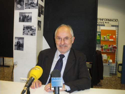 El Síndic de Greuges de Catalunya, Rafael Ribó, ahir a Palamós.