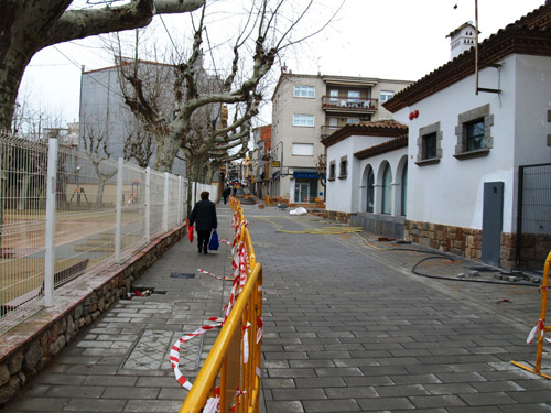 Imatge d'arxiu de les obres del projecte 'Palamós millora'.