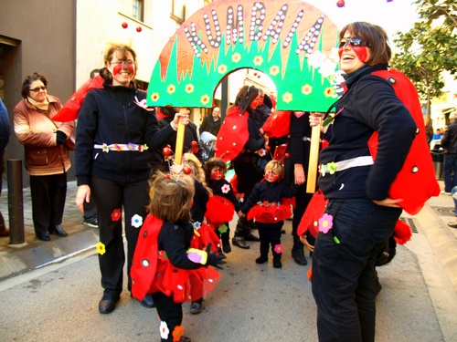 Una imatge de la rua infantil d'aquest Dijous Gras a Palamós.