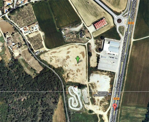 Situació dels terrenys on es farà la instal·lació de lleure.