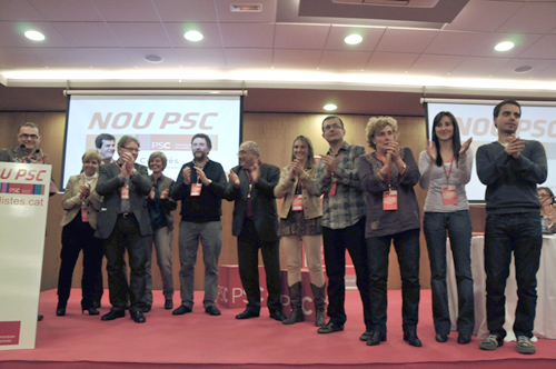 Instantània del congrés que el PSC de Girona ha fet aquest darrer cap de setmana.